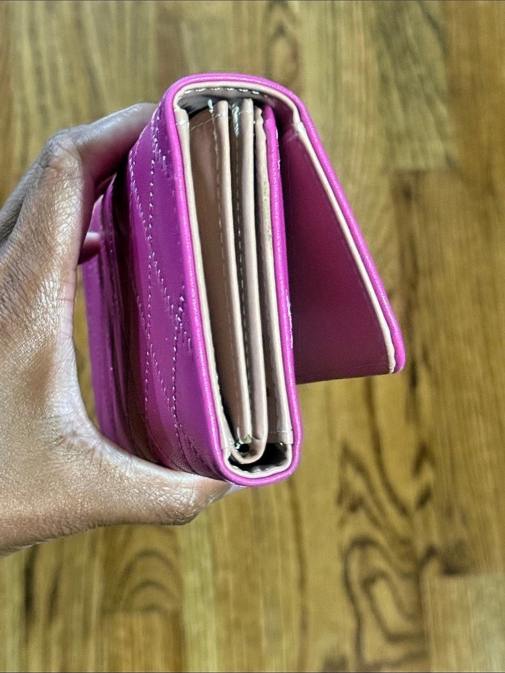 Quilted Pink Wallet - Picture 7 of 8